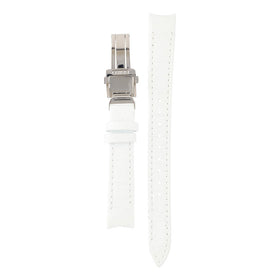 Seiko Premier 14mm White Leather Strap 4KZ4JZ