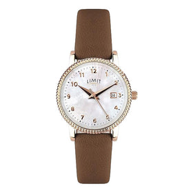 Limit Ladies Rose Gold Case Mother of Pearl Dial Watch 60057
