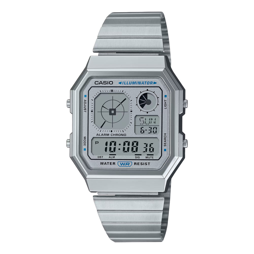 Casio Unisex Chrome Plated Resin Quartz Watch Primary View