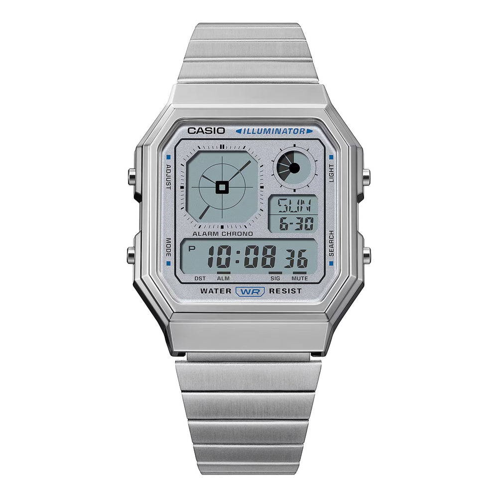 Casio Unisex Chrome Plated Resin Quartz Watch Primary View