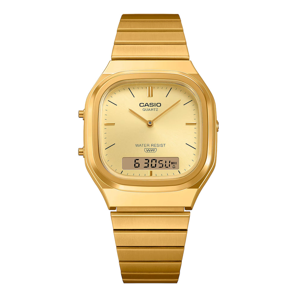 Casio Unisex PVD Plated Stainless Steel Quartz Watch Primary View
