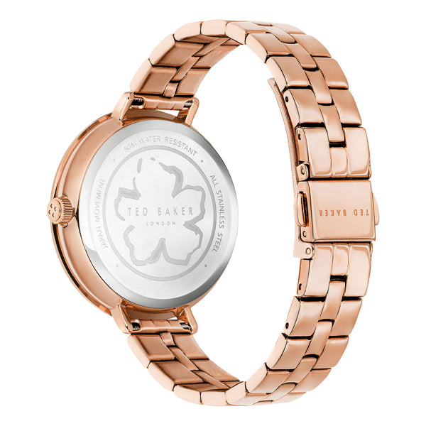 Ted Baker Ladies Rose Gold PVD Plated Stainless Steel Wristwatch Secondary View