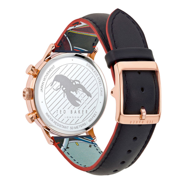 Ted Baker Gents Black Quartz Watch Additional View