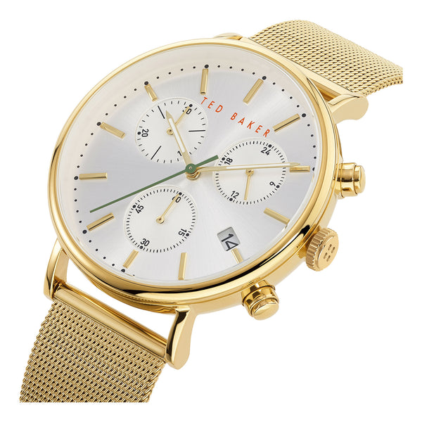 Ted Baker Gents Yellow Gold Quartz Watch Secondary View