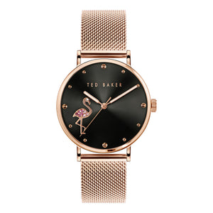 Ted Baker Ladies Rose Gold PVD Plated Stainless Steel Quartz Watch Primary View