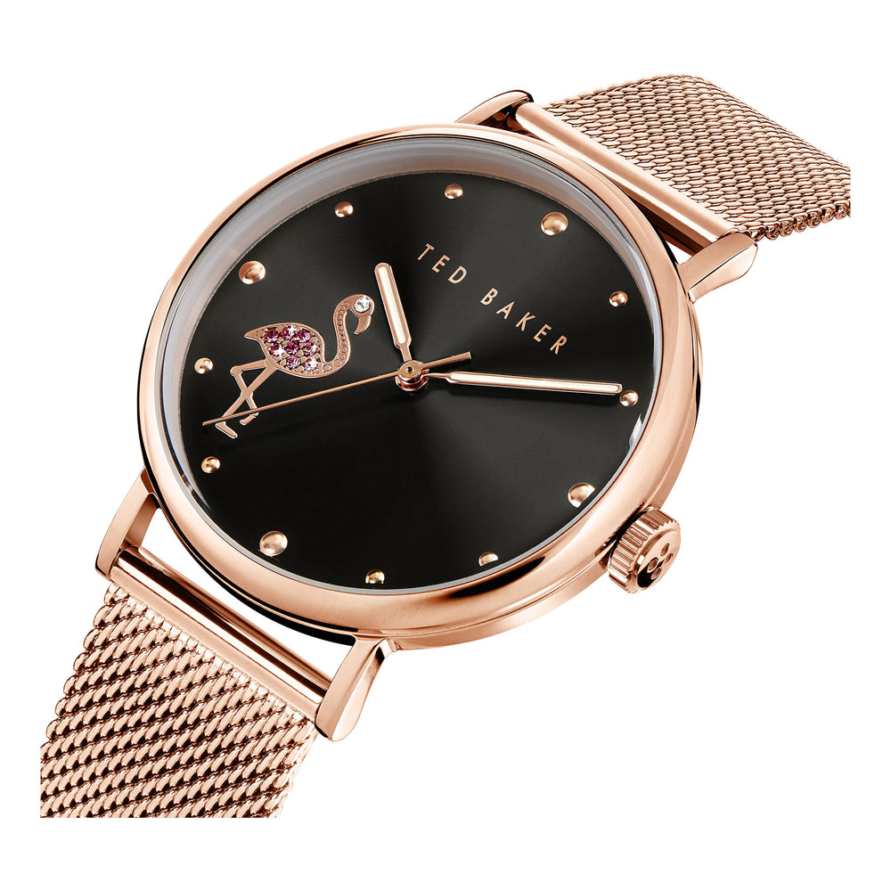 Ted Baker Ladies Rose Gold PVD Plated Stainless Steel Quartz Watch Primary View