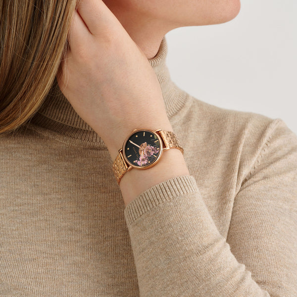 Ted Baker Ladies Rose Gold PVD Plated Stainless Steel Watches Additional View