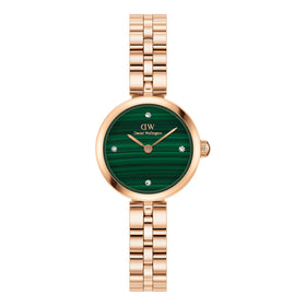 Daniel Wellington Ladies Elan Lumine Malachite Rose Gold 22mm Dress Watch DW00100721