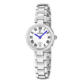 Festina Ladies Classic White Mademoiselle 26mm Stainless Steel Dress Watch F20784-2