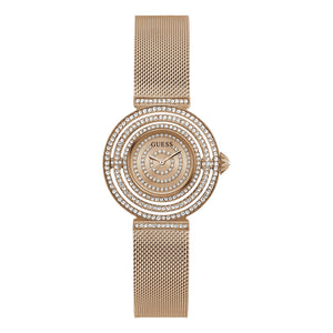 Guess Ladies Rose Gold PVD Plated Stainless Steel Quartz Watch Primary View