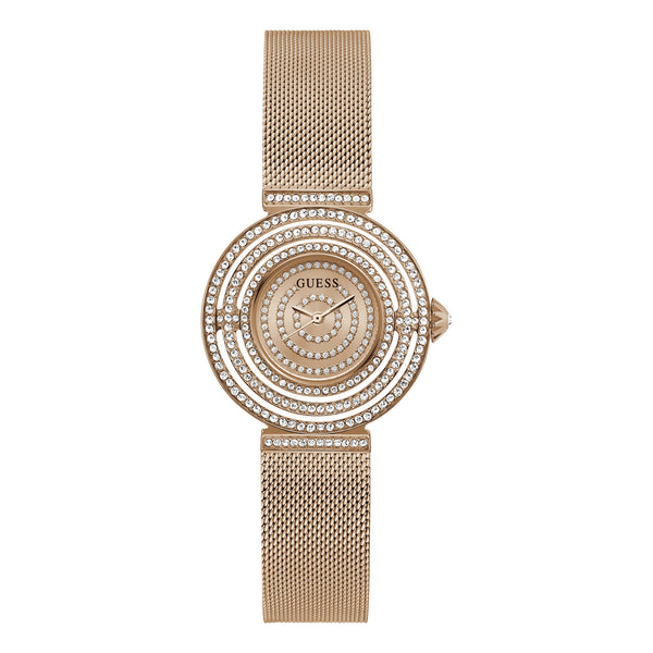 Guess Ladies Rose Gold PVD Plated Stainless Steel Quartz Watch Primary View