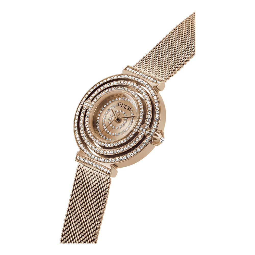 Guess Ladies Rose Gold PVD Plated Stainless Steel Quartz Watch Primary View