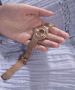 Guess Ladies Rose Gold PVD Plated Stainless Steel Quartz Watch Additional View
