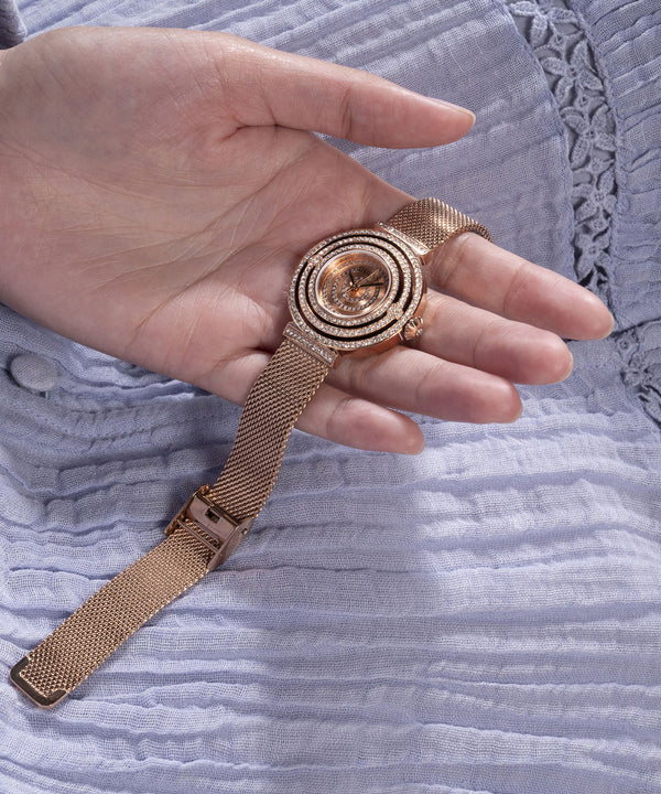 Guess Ladies Rose Gold PVD Plated Stainless Steel Quartz Watch Additional View