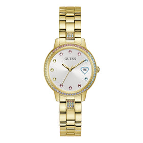 Guess Ladies Three Of Hearts 34mm Dress Watch GW0657L2
