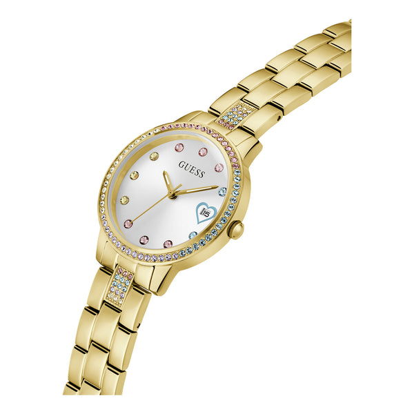 Guess Ladies Gold-Tone Stainless Steel Wristwatch Secondary View