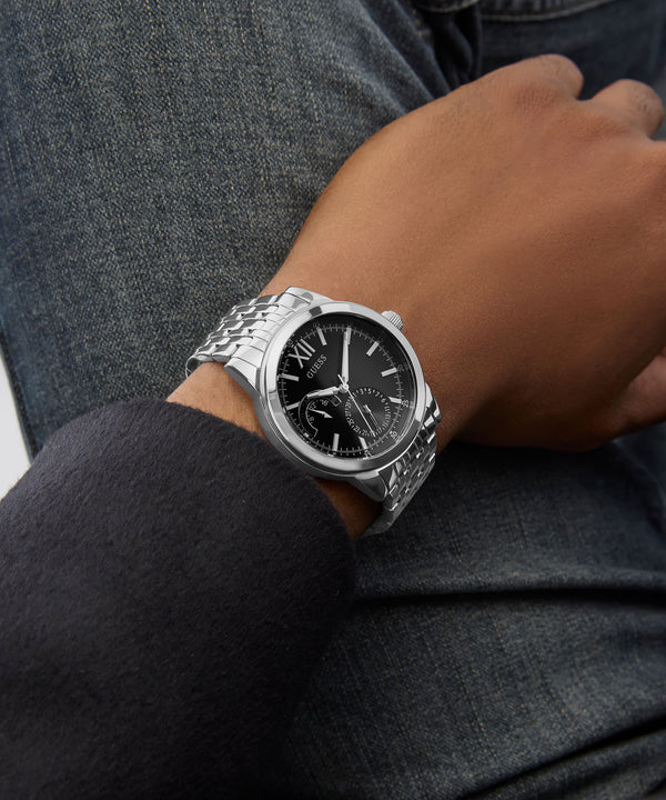 Guess Gents Silver Watches Additional View