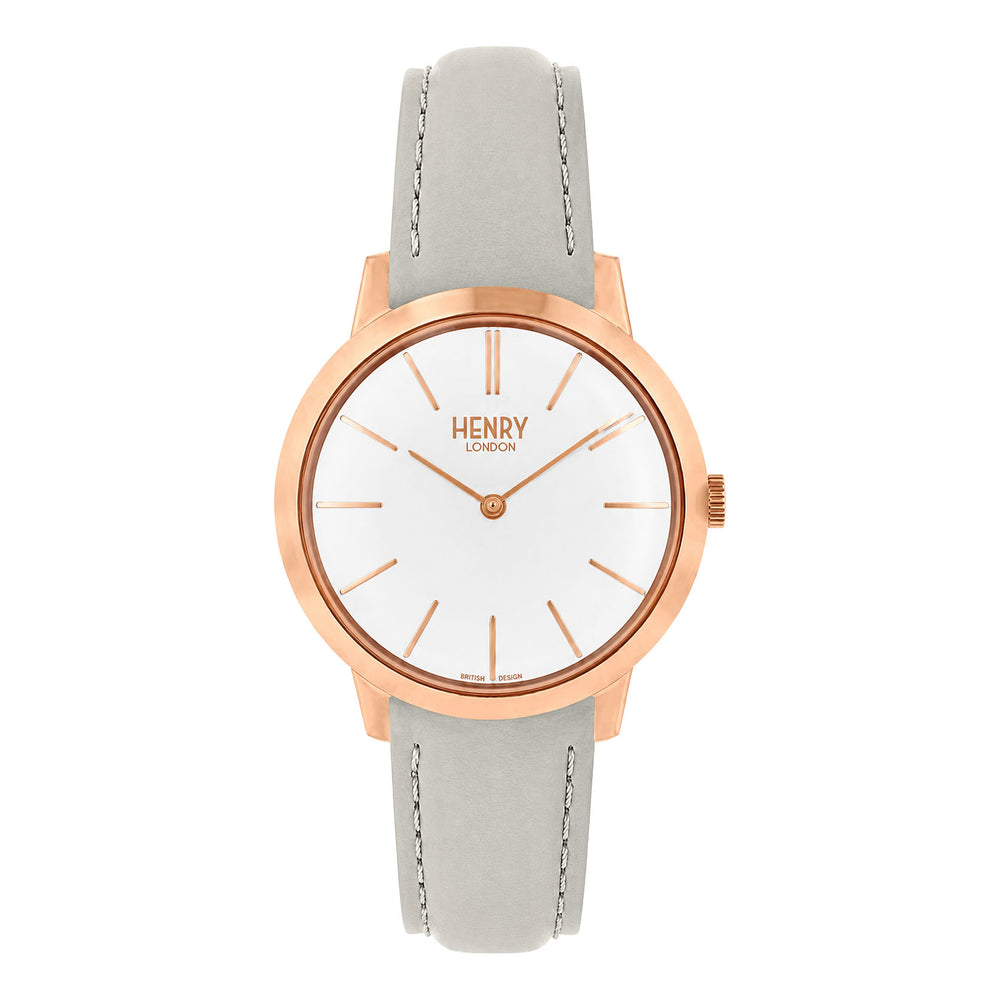 Henry London Ladies Rose Gold PVD Plated Stainless Steel Quartz Watch Primary View