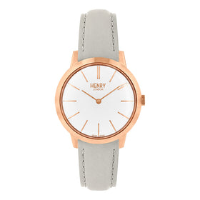Henry London Ladies Leather Strap Watch HL34-S-0220