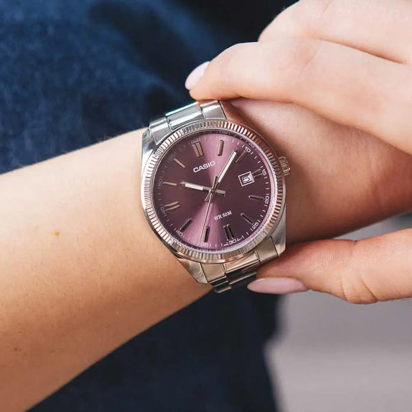 Casio Ladies Purple Quartz Watch Additional View