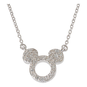 Mickey Mouse Sterling Silver Necklace N901464RZWL-16