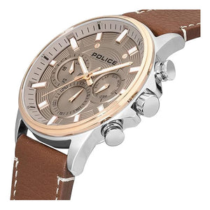 Police Gents Brown Quartz Watch Additional View