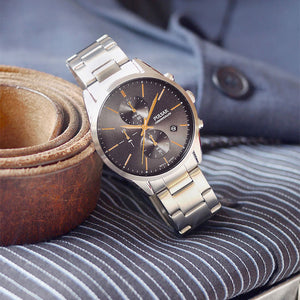 Pulsar Gents Grey Quartz Watch Additional View