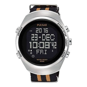 Pulsar X Gents Alarm Chronograph 46mm 10ATM Watch PQ2061X1
