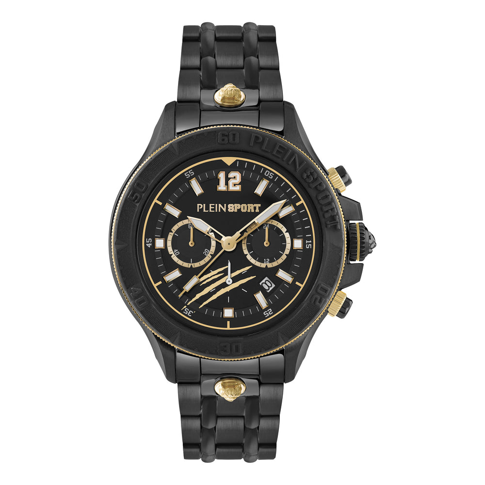 Plein Sport Gents Ion Coated Stainless Steel Quartz Watch Primary View