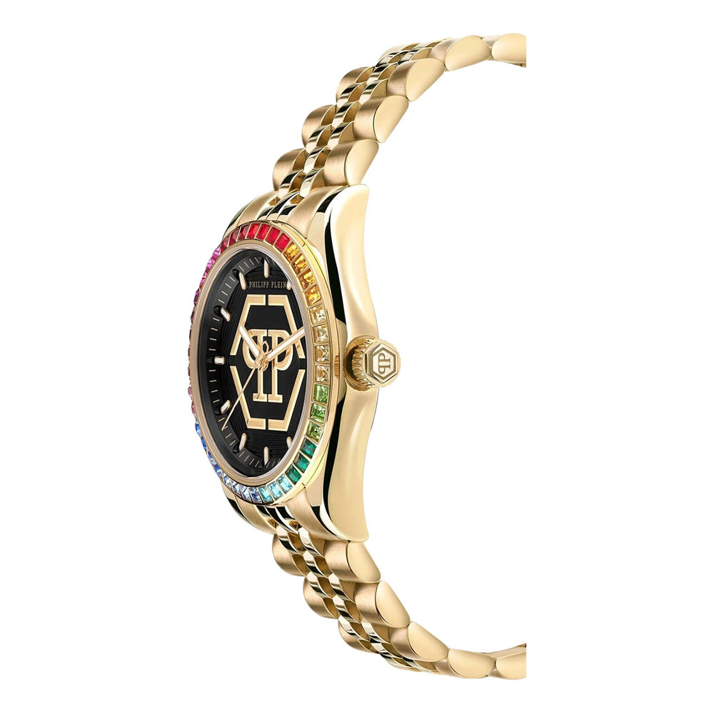 Philipp Plein Ladies Gold Tone Stainless Steel Quartz Watch Primary View