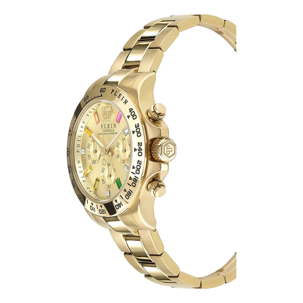 Philipp Plein Ladies Gold PVD Plated Stainless Steel Quartz Watch Primary View