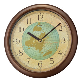Seiko World Map 33cm Wall Clock QHA006B