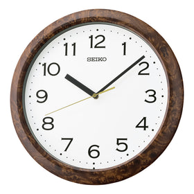 Seiko Timeless Dark Brown 32cm Wall Clock QHA014B