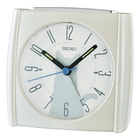 Seiko Beep Alarm Clock Silver 8.5cm QHE209W