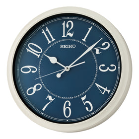 Seiko Retro Blue Face Wall Clock - Quartz Movement - QXA801H