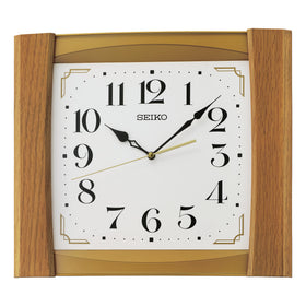Seiko Retro Light Wood Wall Clock QXA827B