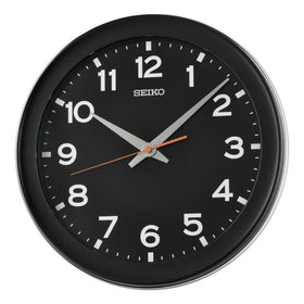 Seiko Retro Minimalist Black Wall Clock QXA835K