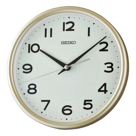 Seiko Timeless Gold Lumibrite 22cm Wall Clock QXA836G