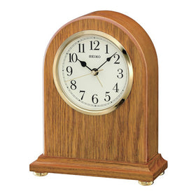 Seiko Oak Wooden Mantel Clock QXE031B