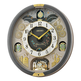 Seiko Melody in Motion Rotating Face Wall Clock QXM385N