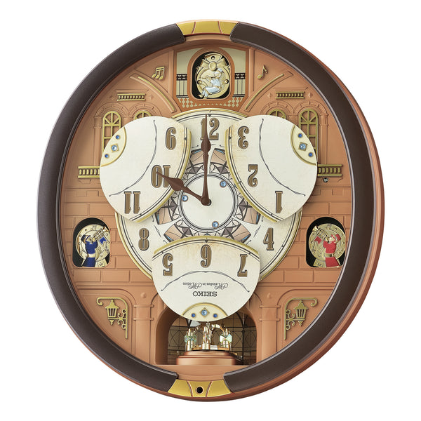 Seiko  Brown Wall Clock Additional View