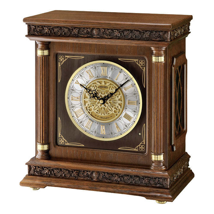 Wooden Sobremesa Mantel Clock QXW224B