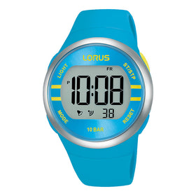 Lorus Blue Digital Watch with Silicone Strap R2341NX9