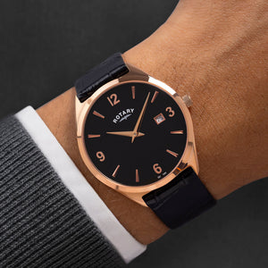 Rotary Gents Leather Watches Additional View