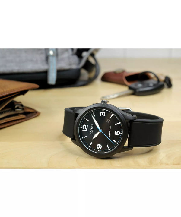 Lorus Gents Black Quartz Watch Additional View