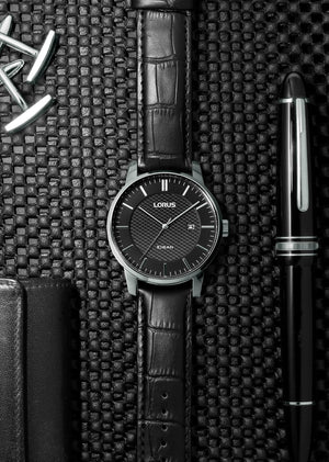 Lorus Gents Leather Quartz Watch Additional View