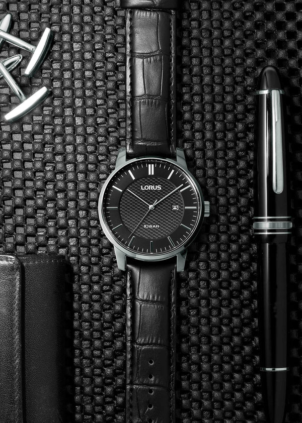 Lorus Gents Leather Quartz Watch Additional View