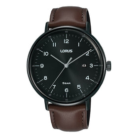 Lorus Gents 40mm Brown Leather Strap Watch RH985MX9