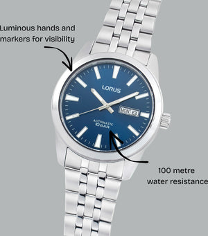 Lorus Gents Blue Automatic Watch Additional View