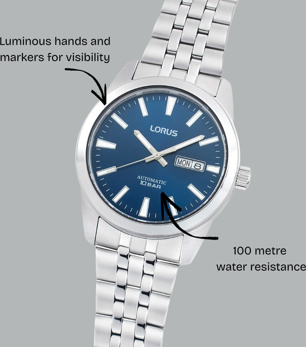 Lorus Gents Blue Automatic Watch Additional View